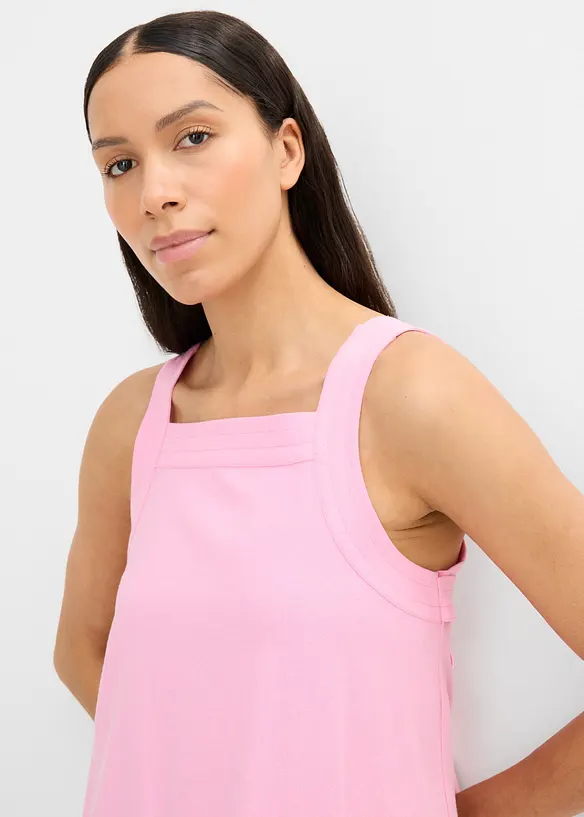 Maxikleid aus Leinenmix mit Bindedetail hinten, bonprix
