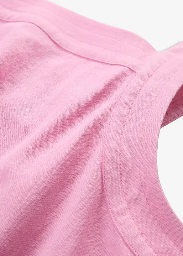 Maxikleid aus Leinenmix mit Bindedetail hinten, bonprix