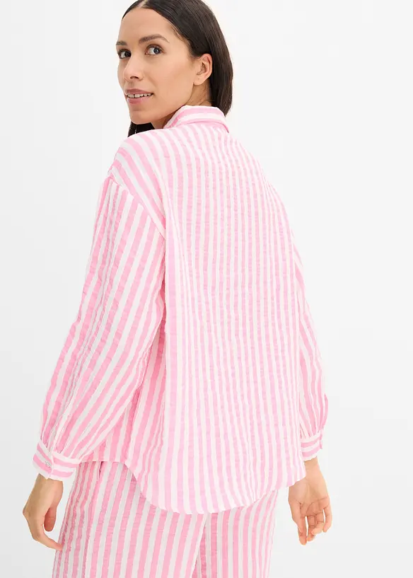 Musselin-Hemdbluse aus reiner Baumwolle, bonprix