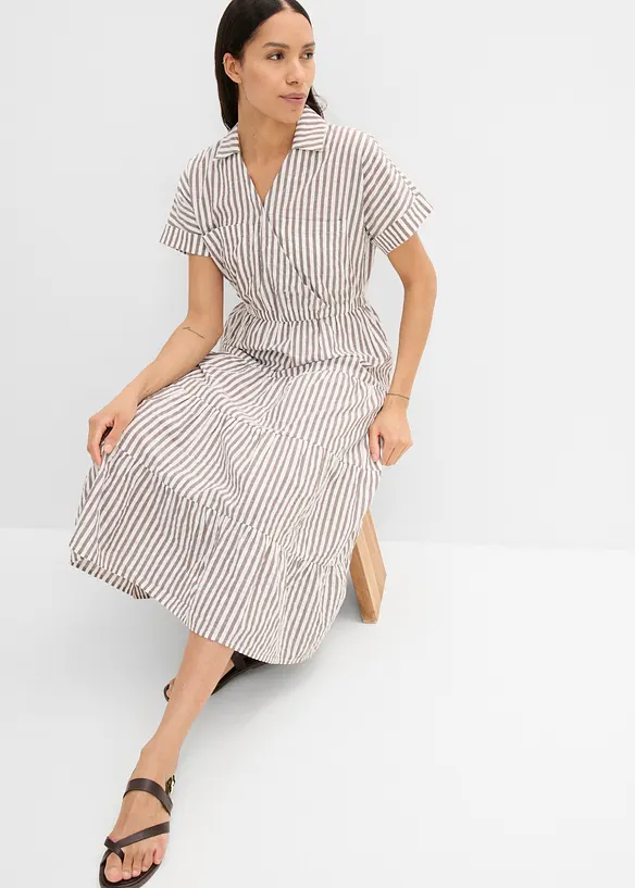 Wickelkleid aus reiner Baumwolle, bonprix