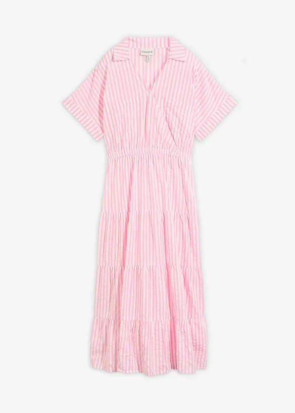Robe style portefeuille 100% coton, bonprix