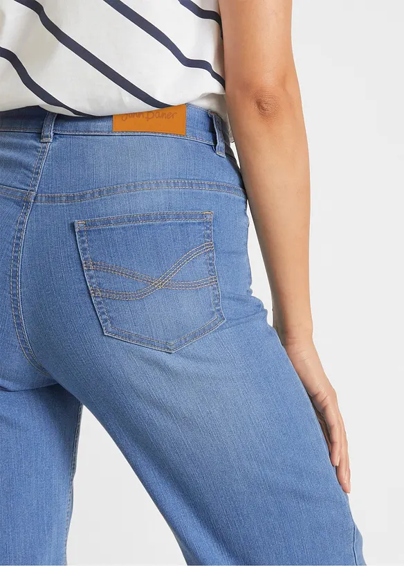 Jean large 7/8 extensible, bonprix