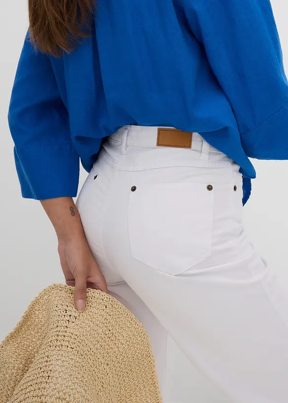 Jean large, taille mi-haute, extensible, bonprix