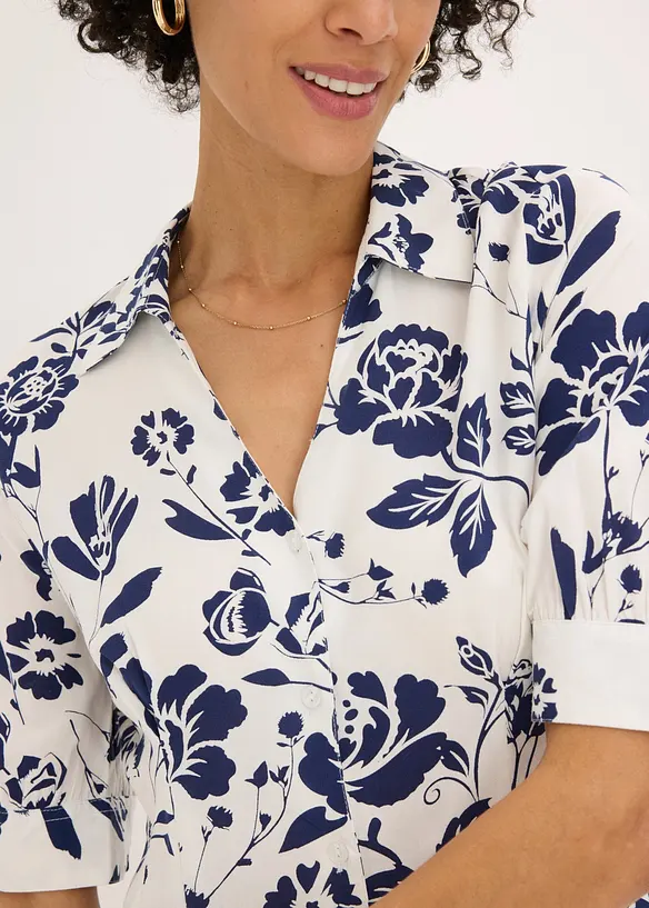 Robe-chemise en viscose fluide, bonprix