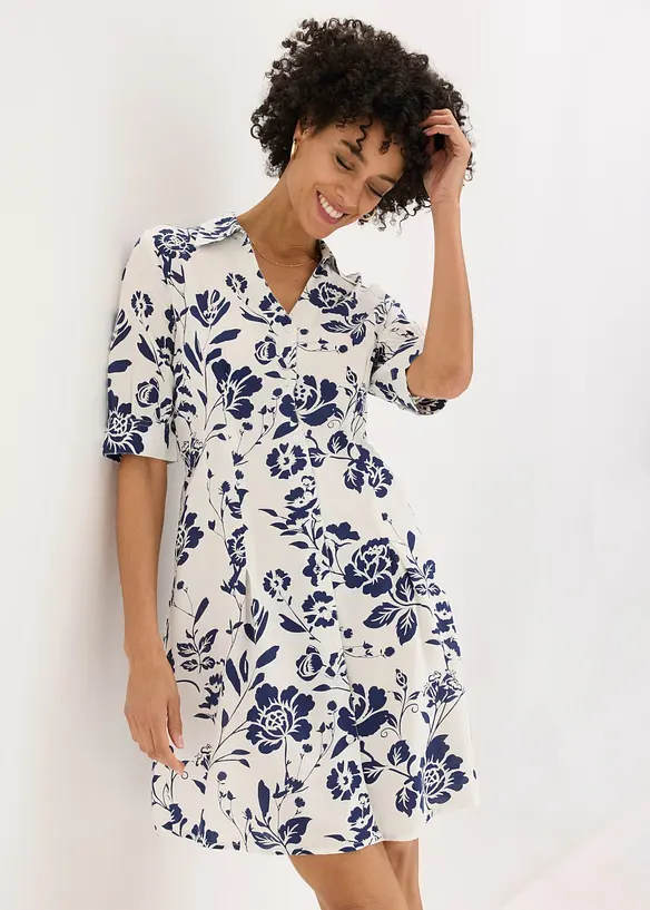 Robe-chemise en viscose fluide, bonprix