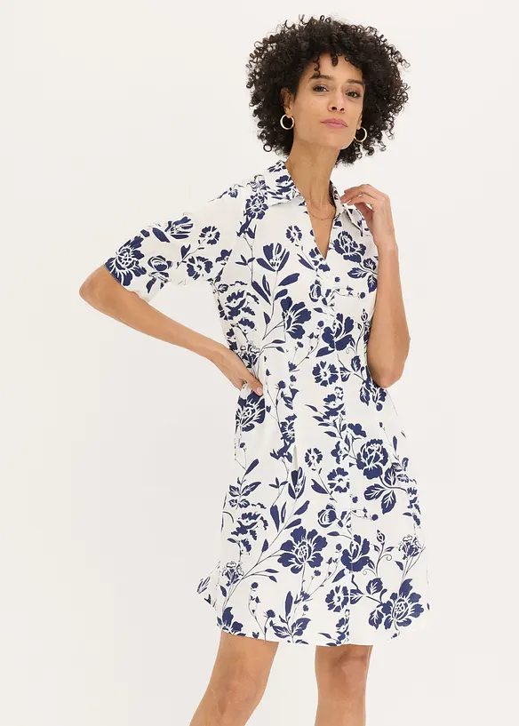 Robe-chemise en viscose fluide, bonprix