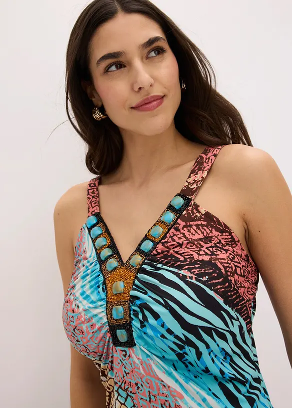 Robe trap&egrave;ze en jersey, bonprix