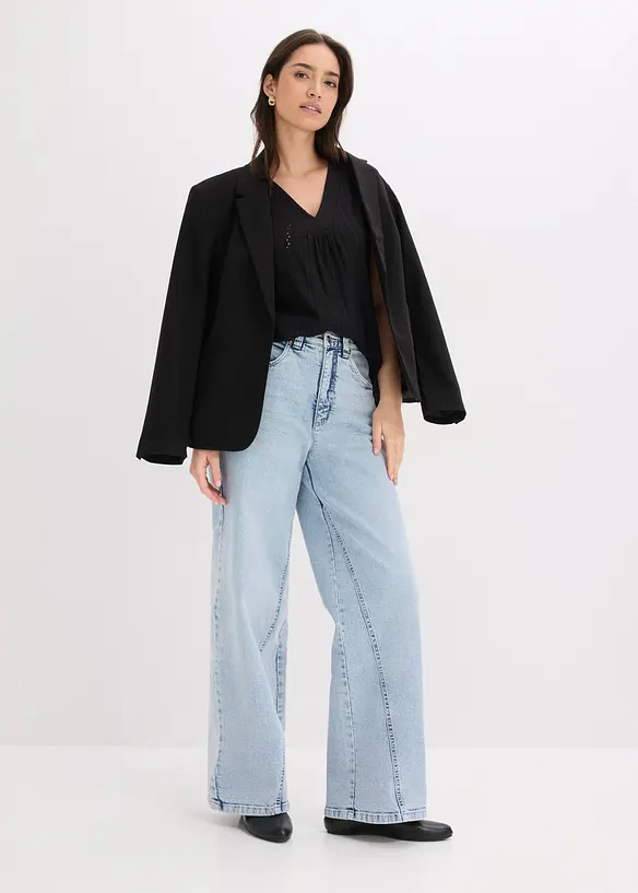 Top en broderie anglaise, bonprix