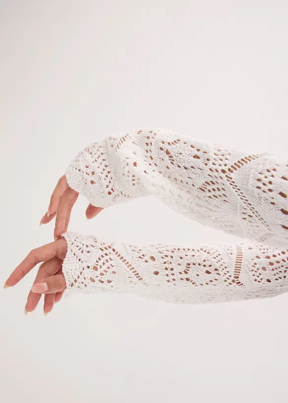 Gilet en maille ajour&eacute;e, bonprix
