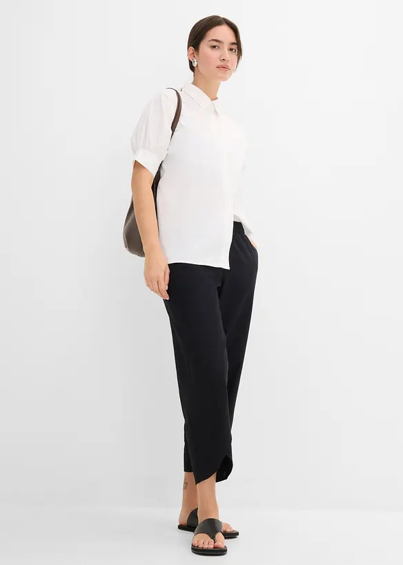 3/4-Hose aus leichtem Leinen-Mix, bonprix