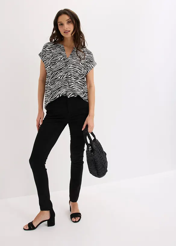 Tunikabluse aus reiner Viskose, bonprix