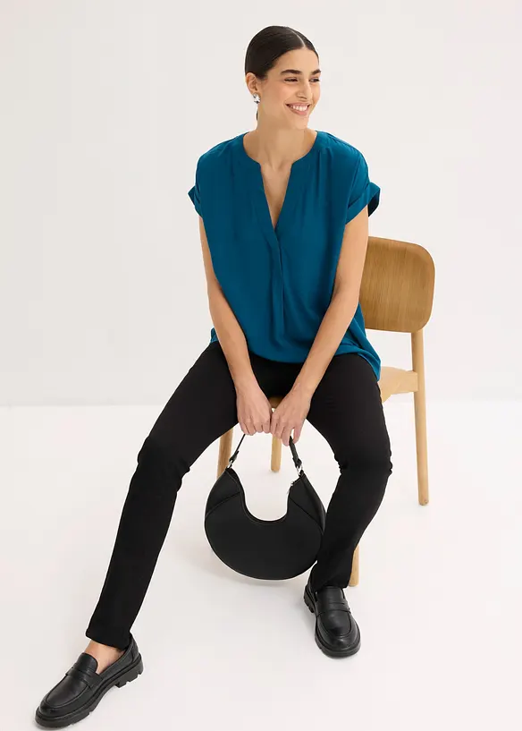 Tunikabluse aus reiner Viskose, bonprix