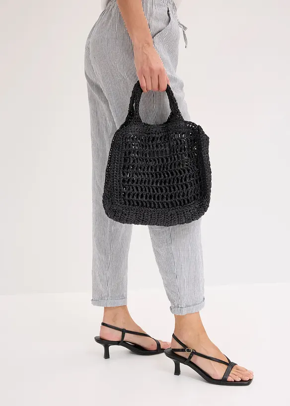 Leinenhose mit Elastik-B&uuml;ndchen, bonprix