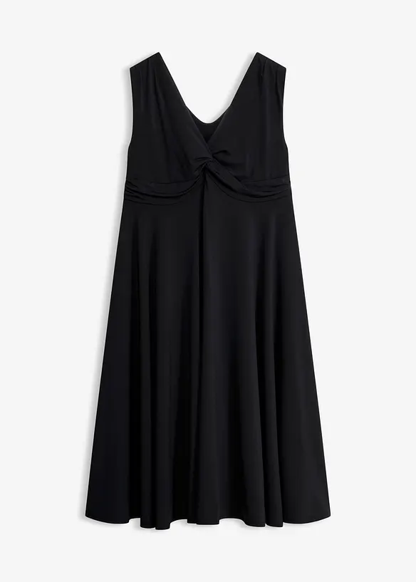 Robe en jersey avec d&eacute;collet&eacute; en V, bonprix