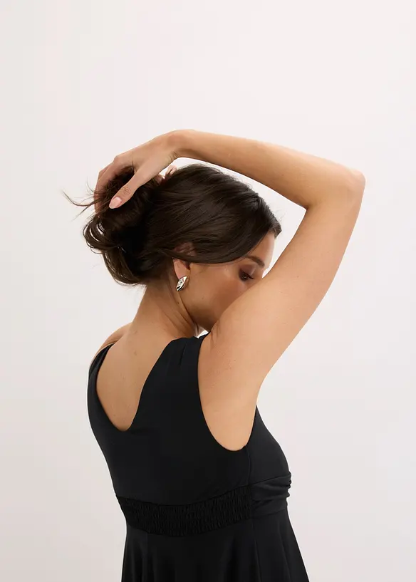 Robe en jersey avec d&eacute;collet&eacute; en V, bonprix