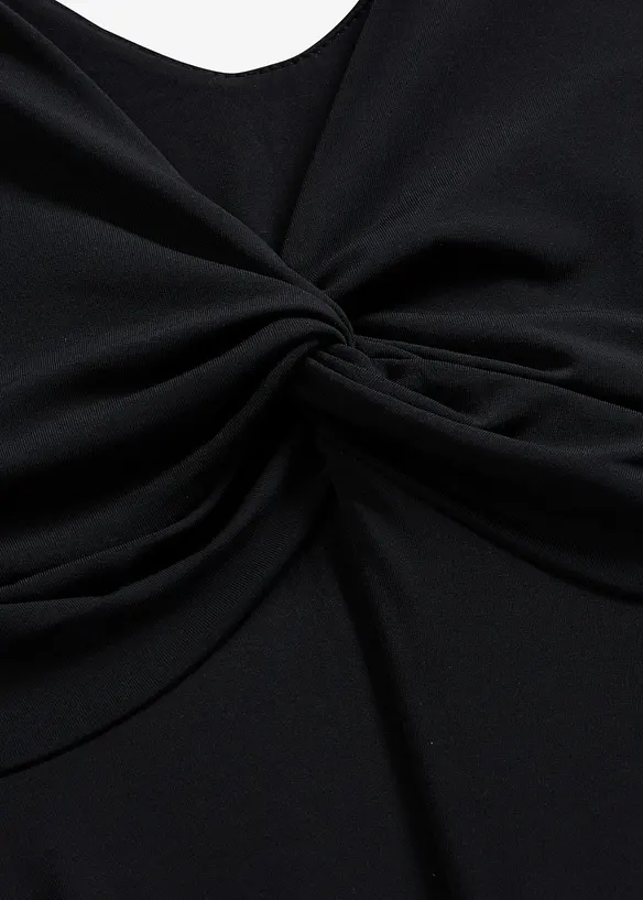 Robe en jersey avec d&eacute;collet&eacute; en V, bonprix