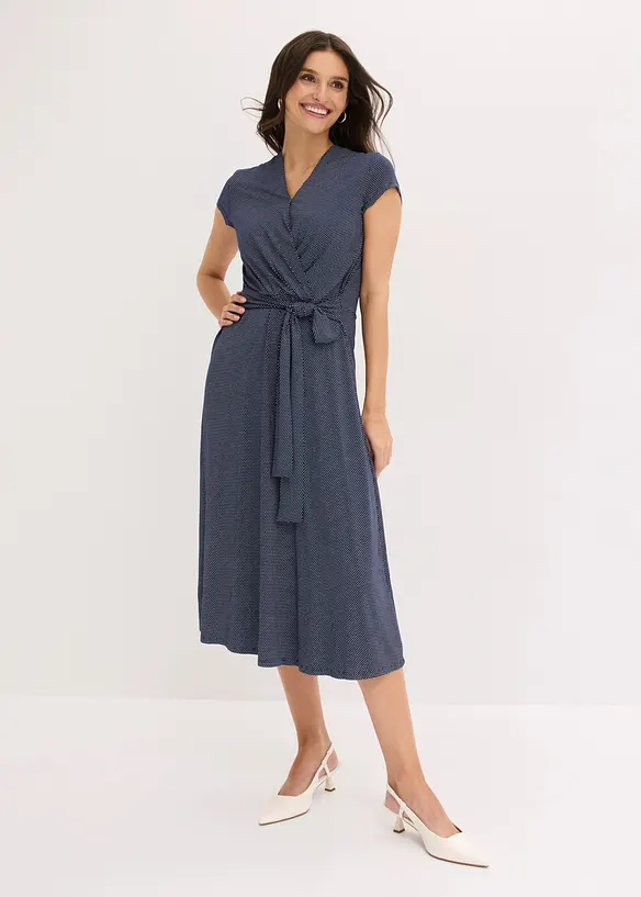 Midikleid aus Viksose-Mix, bonprix