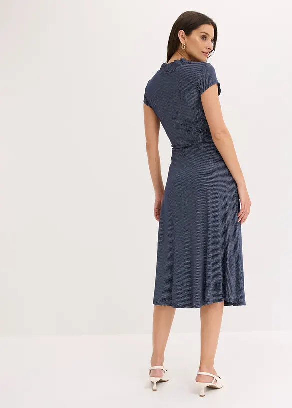 Midikleid aus Viksose-Mix, bonprix