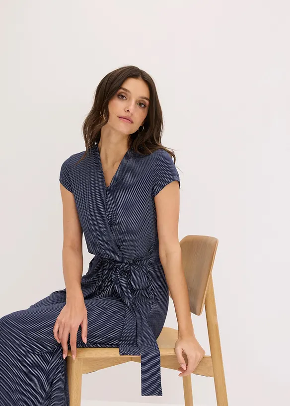 Midikleid aus Viksose-Mix, bonprix