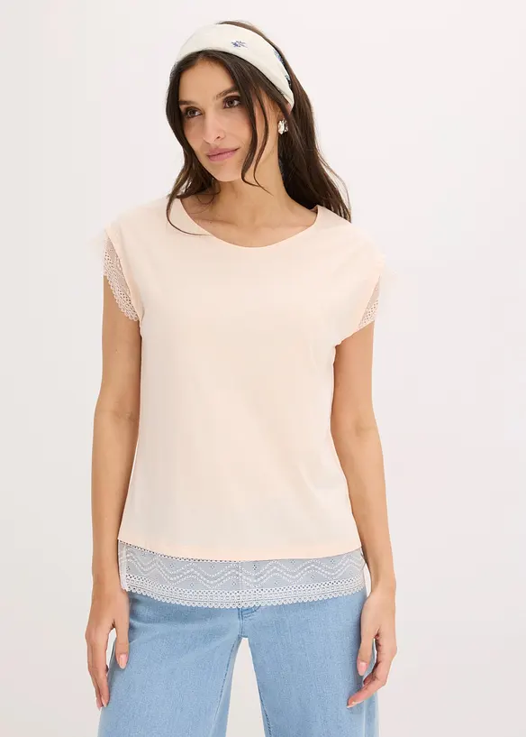 T-shirt boxy en coton, bonprix
