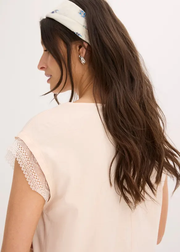 T-shirt boxy en coton, bonprix