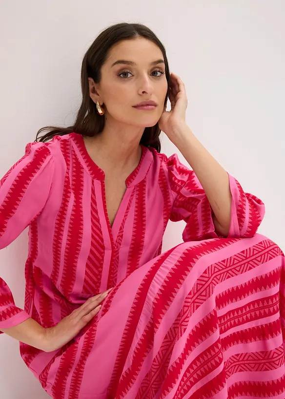 Maxikleid aus flie&szlig;ender Viskose, bonprix