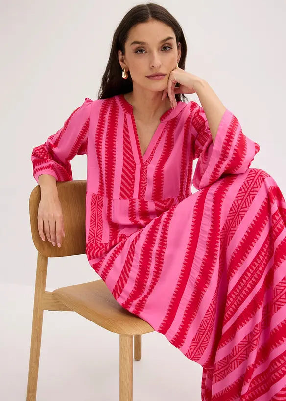 Maxikleid aus flie&szlig;ender Viskose, bonprix