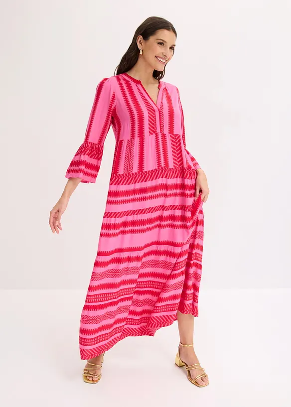 Maxikleid aus flie&szlig;ender Viskose, bonprix