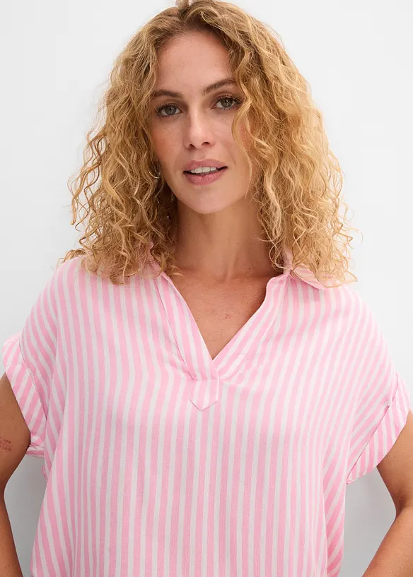 Blouse manches courtes en viscose fluide, bonprix