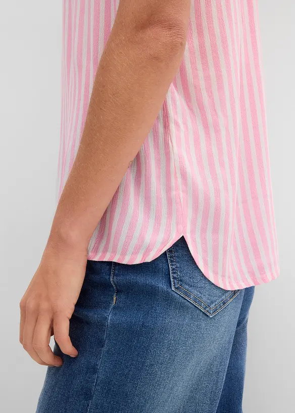 Blouse manches courtes en viscose fluide, bonprix