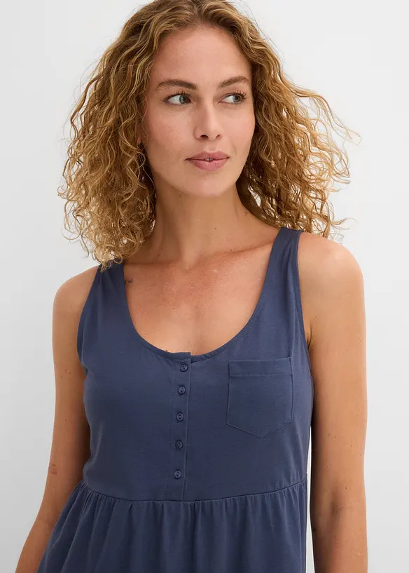 Baumwoll Jerseykleid, kurz, bonprix