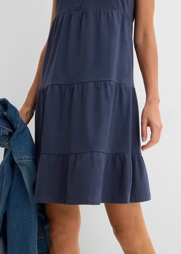 Baumwoll Jerseykleid, kurz, bonprix