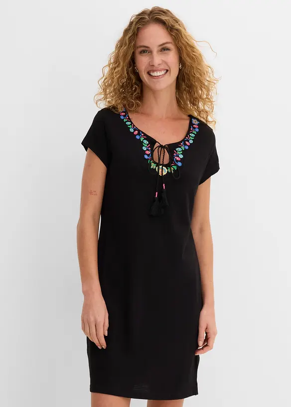 Robe en jersey coton flamm&eacute;, bonprix