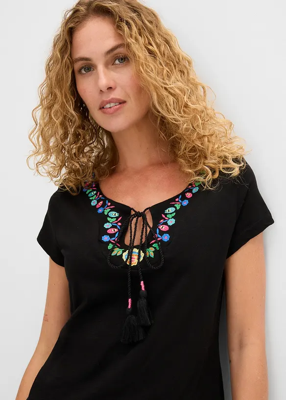 Robe en jersey coton flamm&eacute;, bonprix