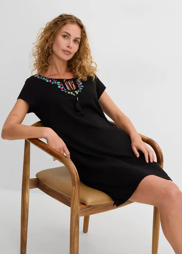 Robe en jersey coton flamm&eacute;, bonprix