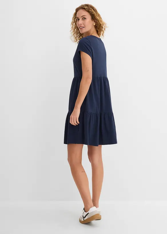 Baumwoll Tunika-Kleid, kurzarm, bonprix