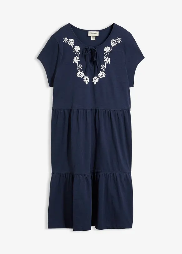 Baumwoll Tunika-Kleid, kurzarm, bonprix