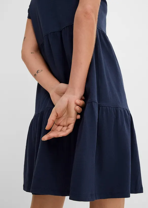 Baumwoll Tunika-Kleid, kurzarm, bonprix