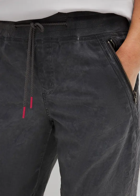 Pantalon 3/4 avec cordon contrastant, bonprix