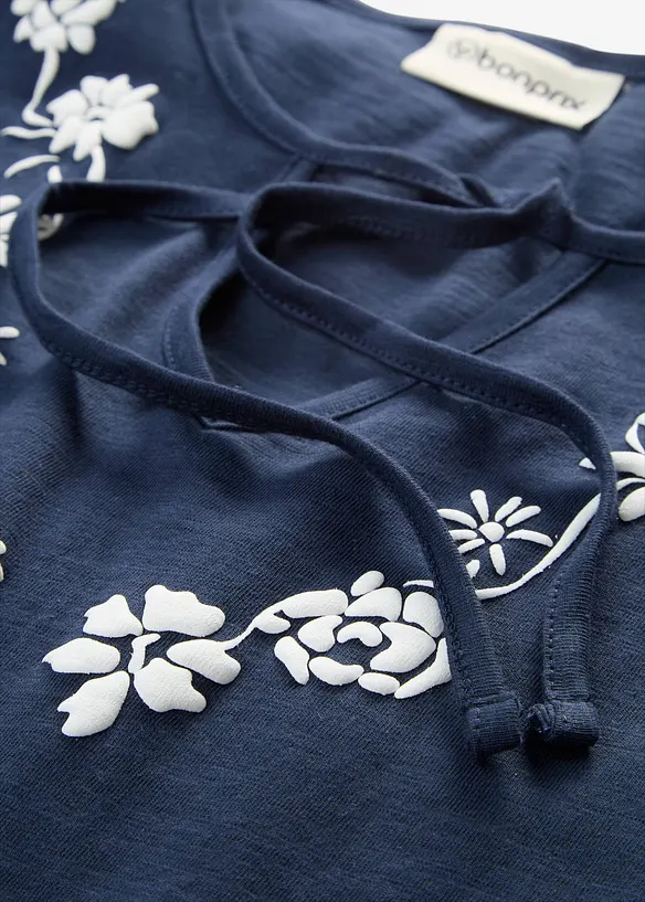 Baumwoll Tunika-Kleid, kurzarm, bonprix