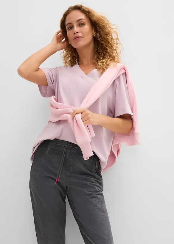 Pantalon 3/4 avec cordon contrastant, bonprix