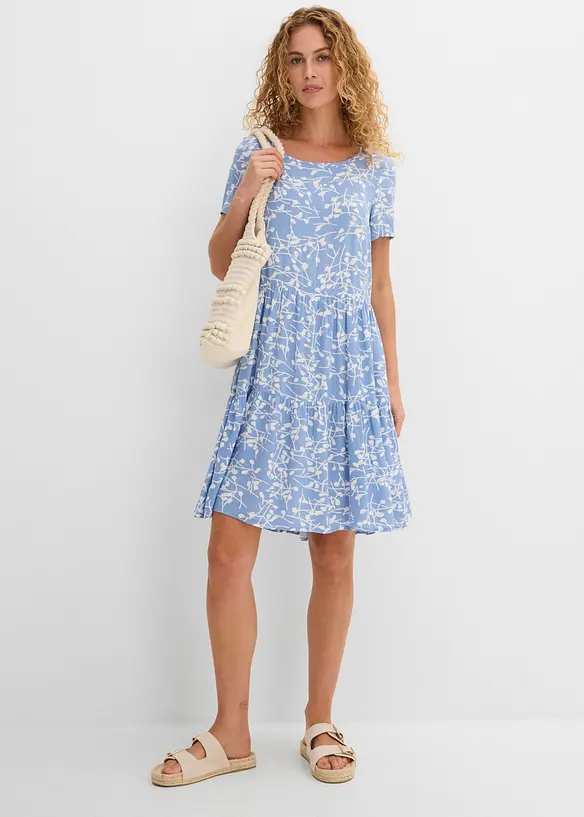 Minikleid aus flie&szlig;ender Viskose, bonprix