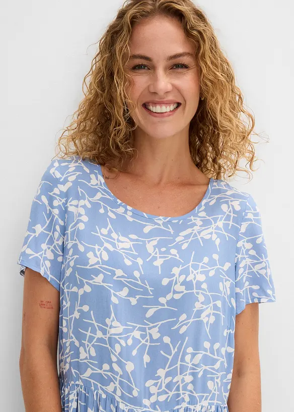 Minikleid aus flie&szlig;ender Viskose, bonprix