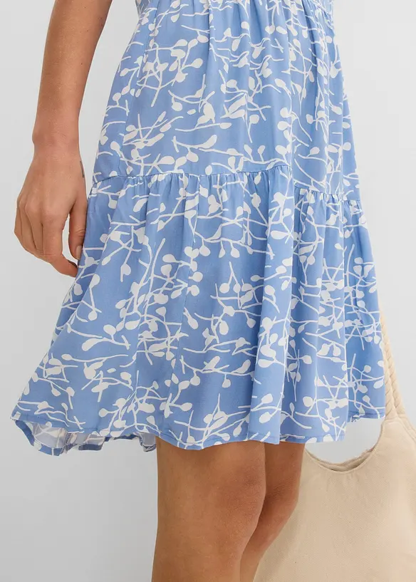 Minikleid aus flie&szlig;ender Viskose, bonprix