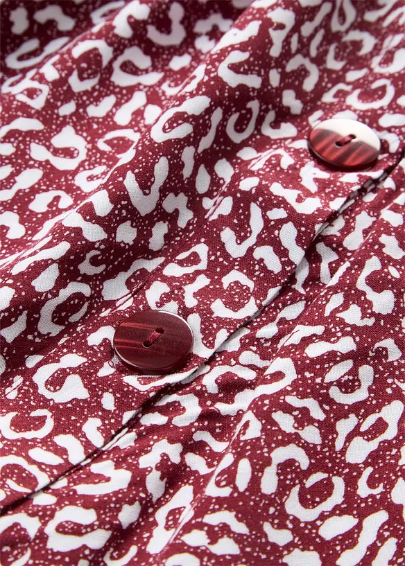 Midi-Viskoserock mit Taschen, bonprix