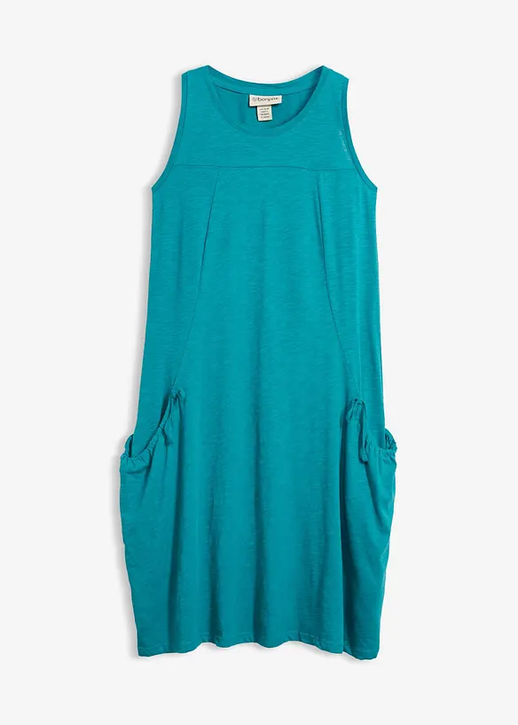 Baumwoll-Jerseykleid mit Taschen, bonprix