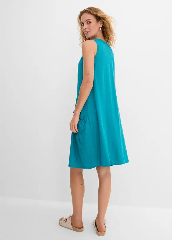 Baumwoll-Jerseykleid mit Taschen, bonprix