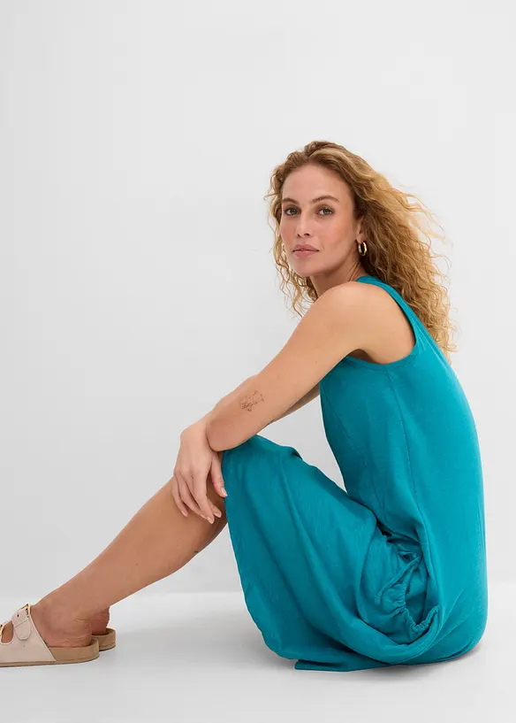 Baumwoll-Jerseykleid mit Taschen, bonprix