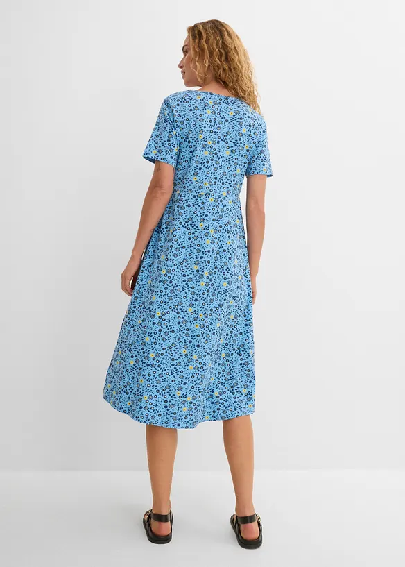 Robe midi en jersey coton, bonprix