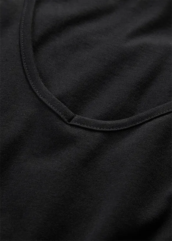 Baumwoll-Jerseykleid, Midil&auml;nge, bonprix